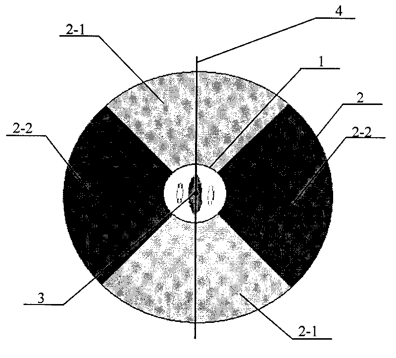 Method for detecting contour of image target object by simulated vision mechanism