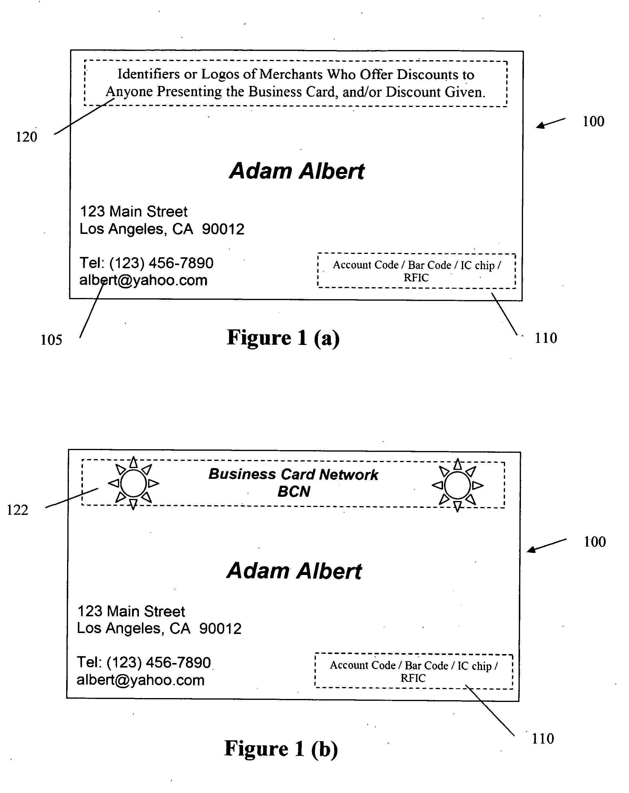 Method and system for multiple income-generating business card and referral network