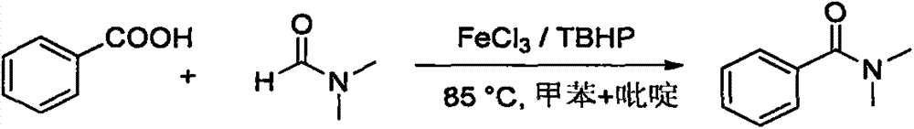 FeCl3 catalyzed amide compound synthesis method