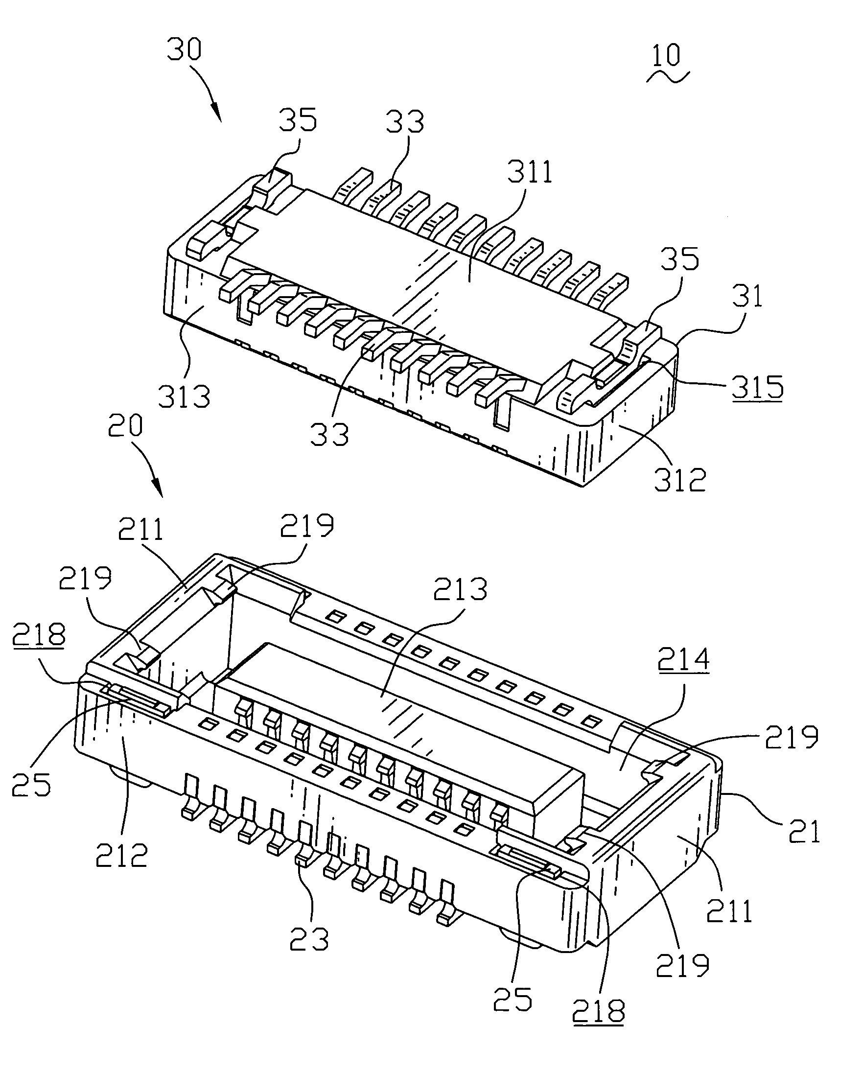 Board-to-board connector assembly