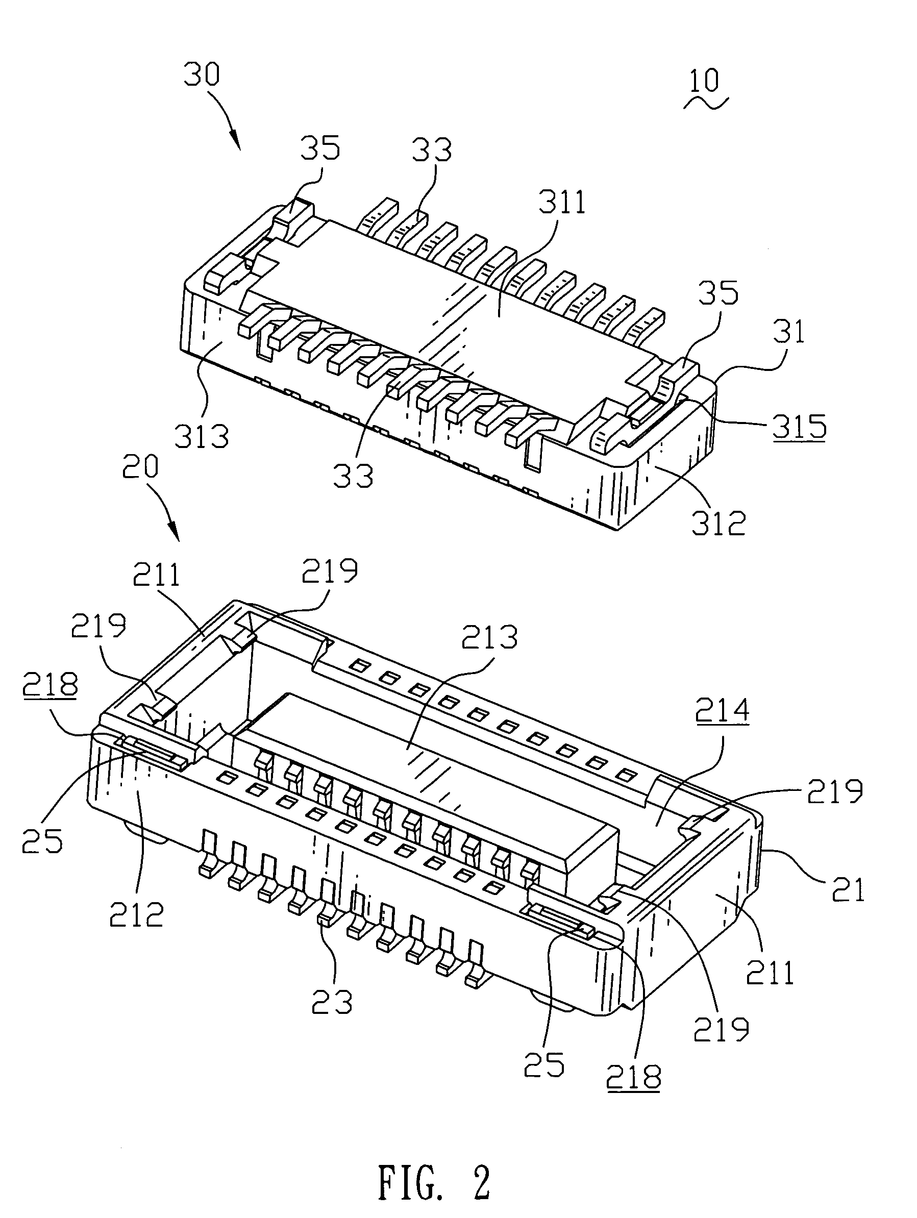 Board-to-board connector assembly