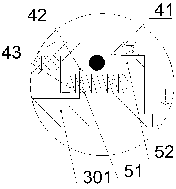 Mechanical sealing device for high-viscosity ball mill