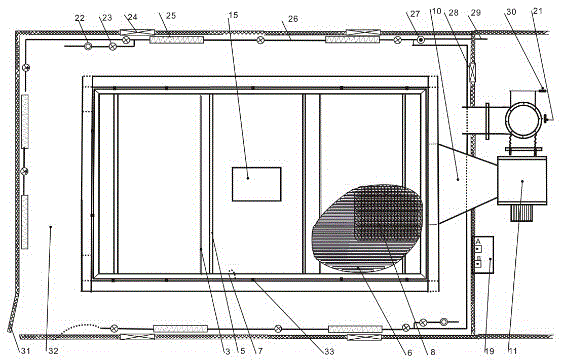 Combined mechanical ventilation fermenting and drying dual-purpose tank