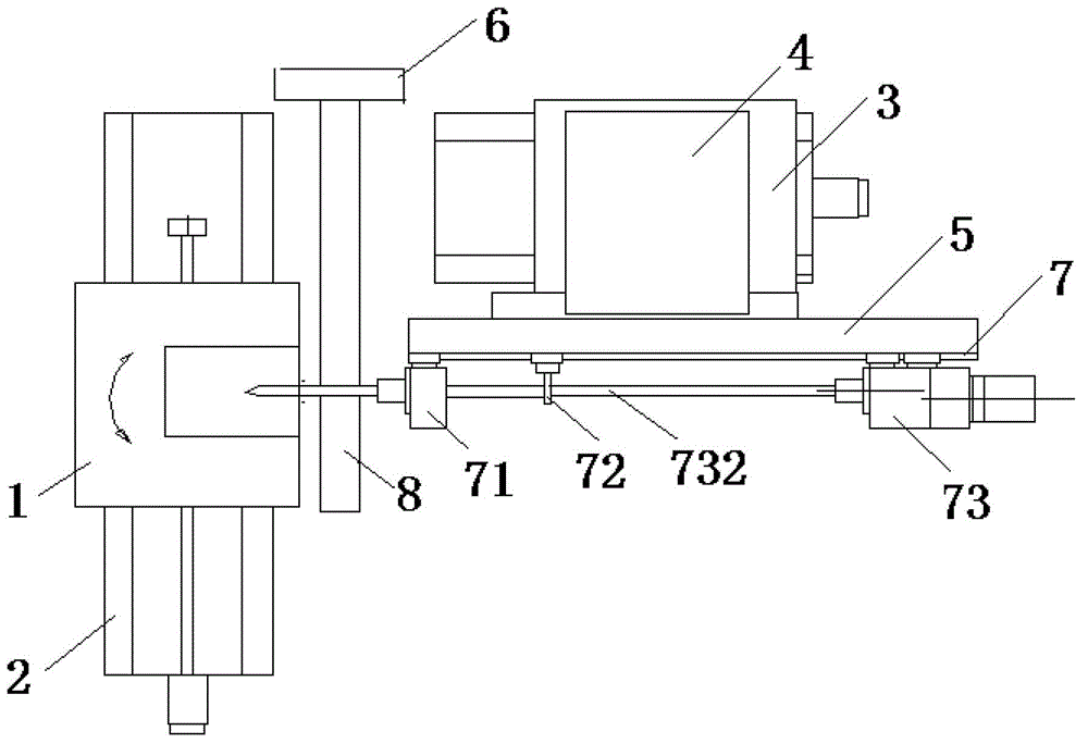 A method for conveniently switching the drilling and milling functions of a deep hole drilling machine