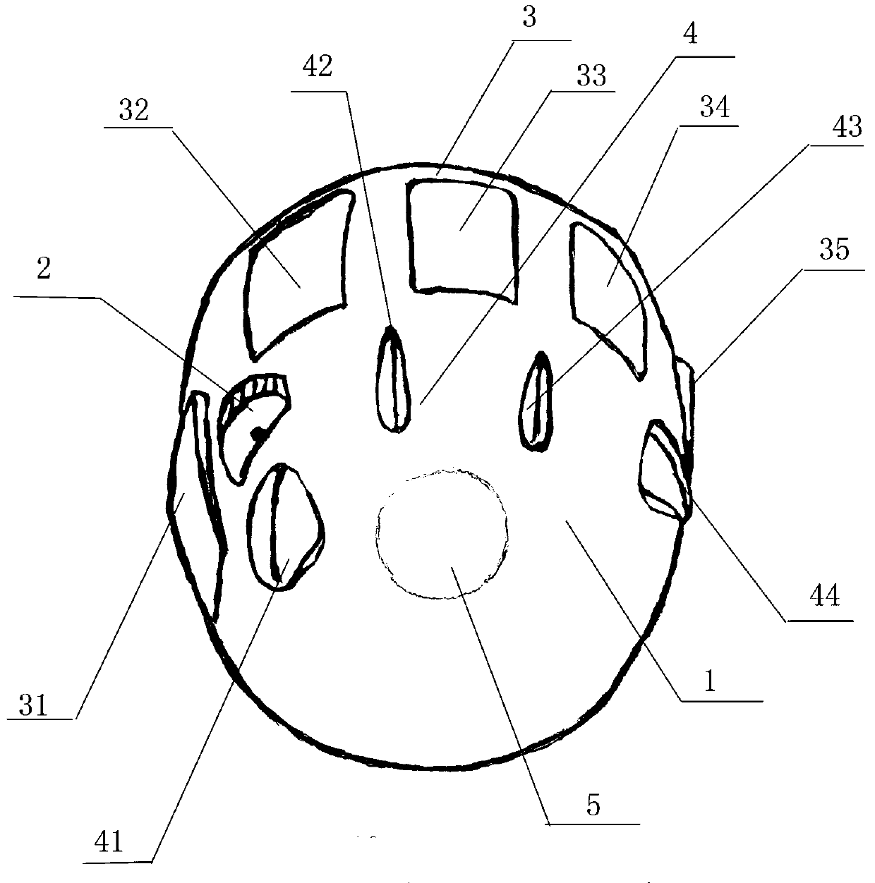 Computer control device capable of being fixed to palm