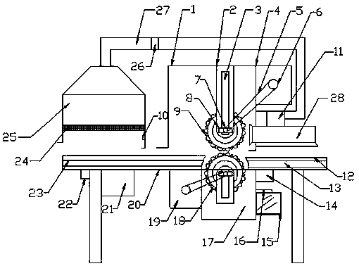 Carton O-shaped corrugated paper production device