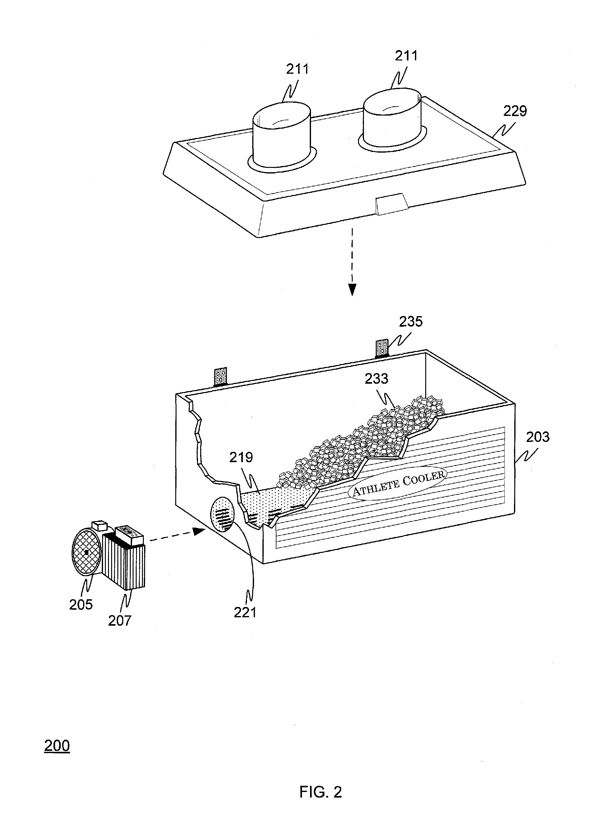 Portable Athletic Air Cooler with Face Adapter