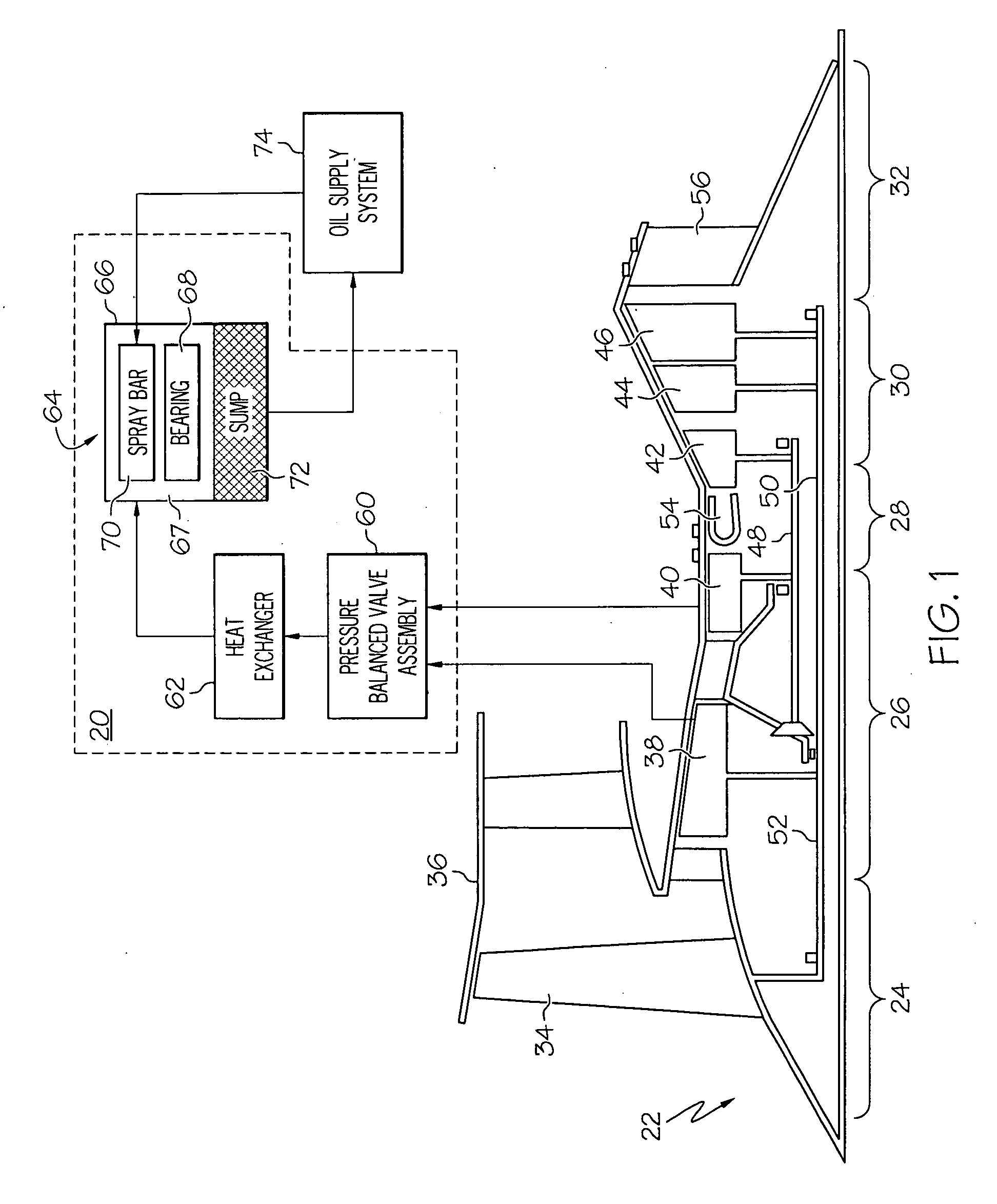 Pressure balanced valve assembly and aircraft buffer cooler system employing the same