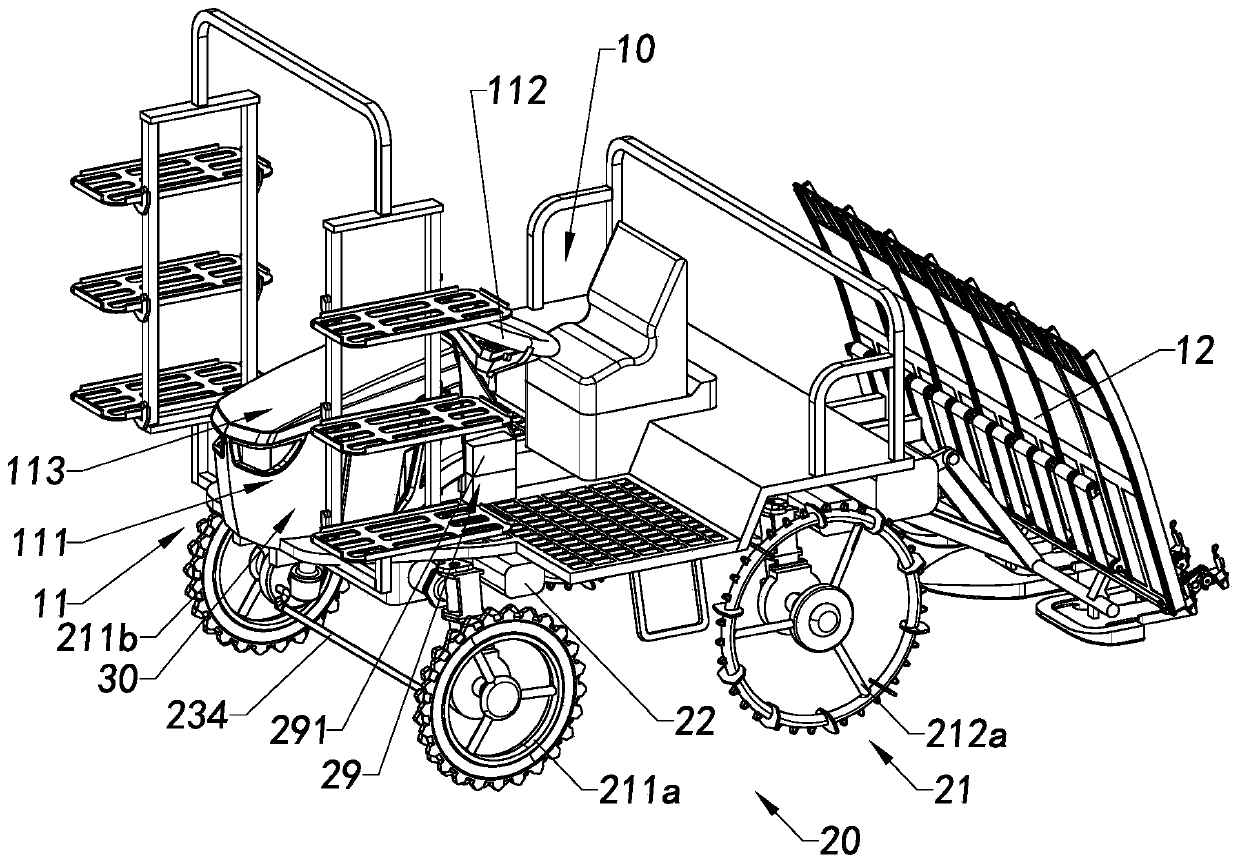 Hybrid power high-speed rice transplanter and steering method thereof