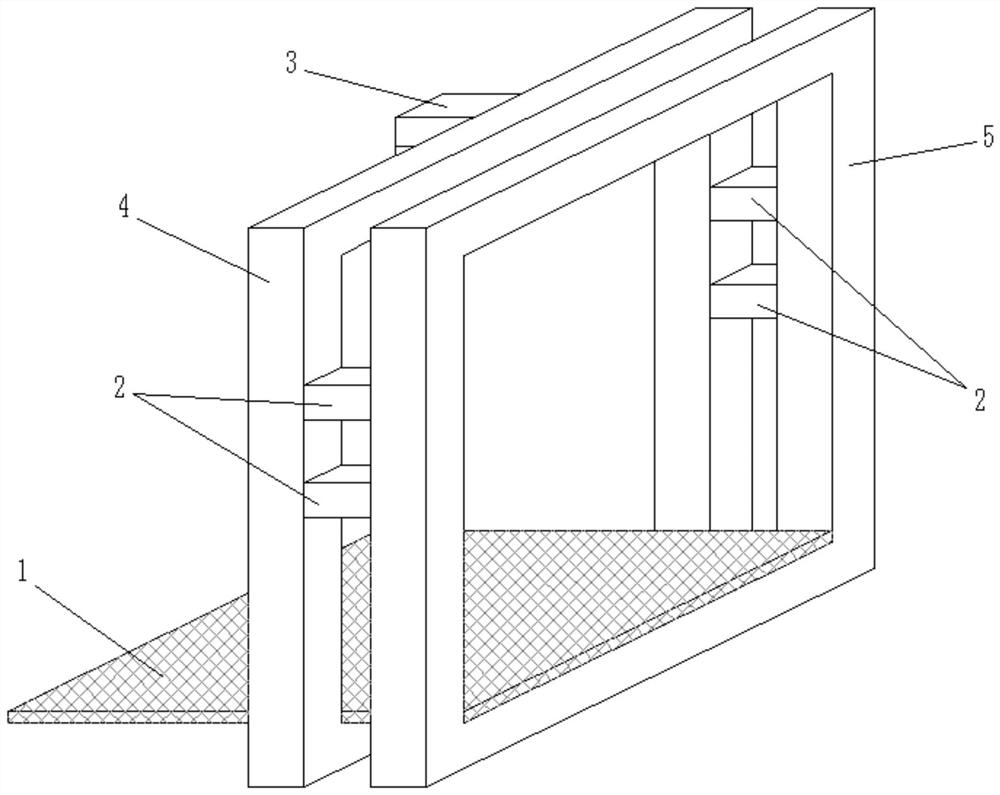 A vertical wall brick installation for building construction