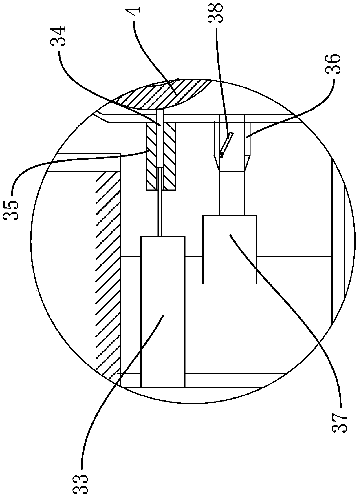 Crushing mechanism in concrete crushing machine