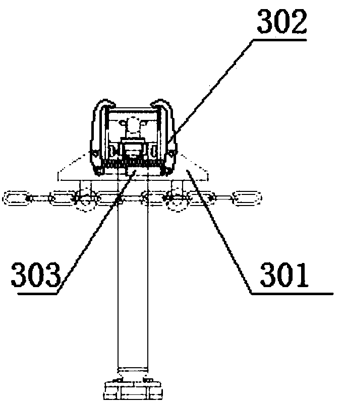 Circulating self-moving type roadway advanced-support hydraulic support