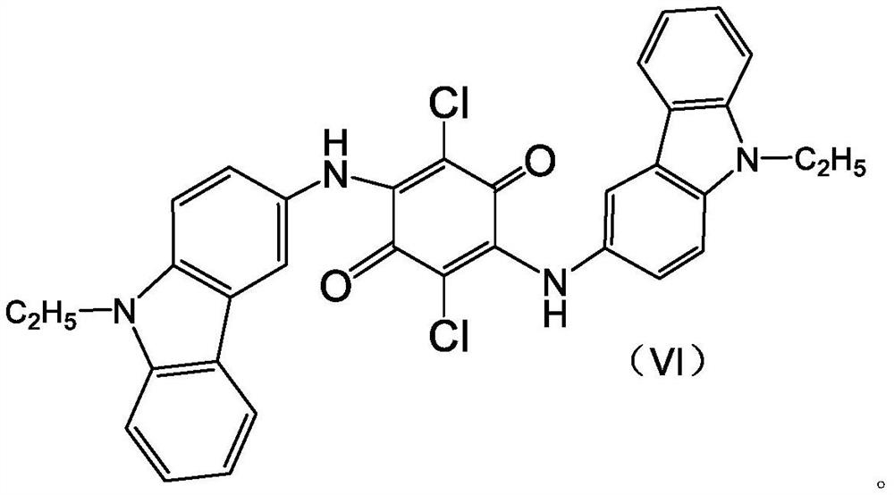 A kind of preparation method of pigment violet 23 crude product