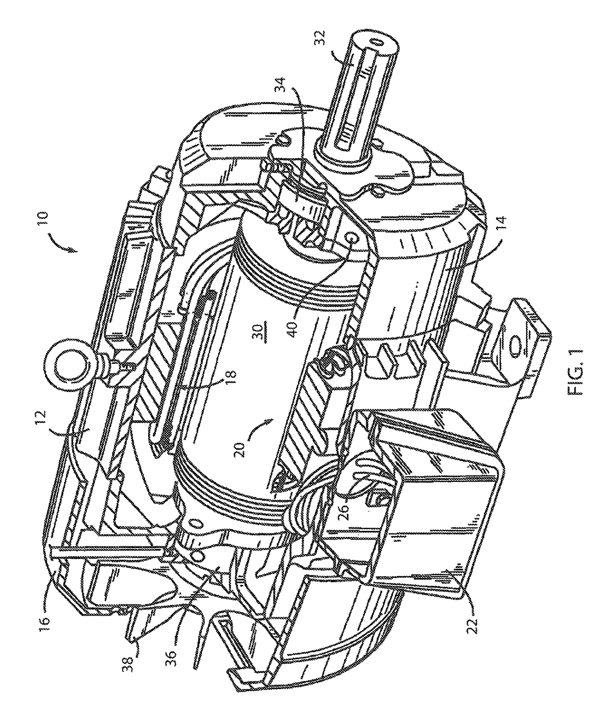 System and method for detection of motor vibration