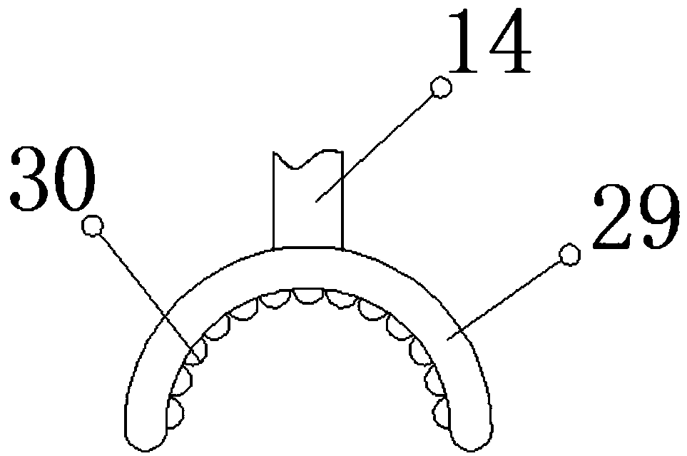 Steel bar bending device for engineering construction