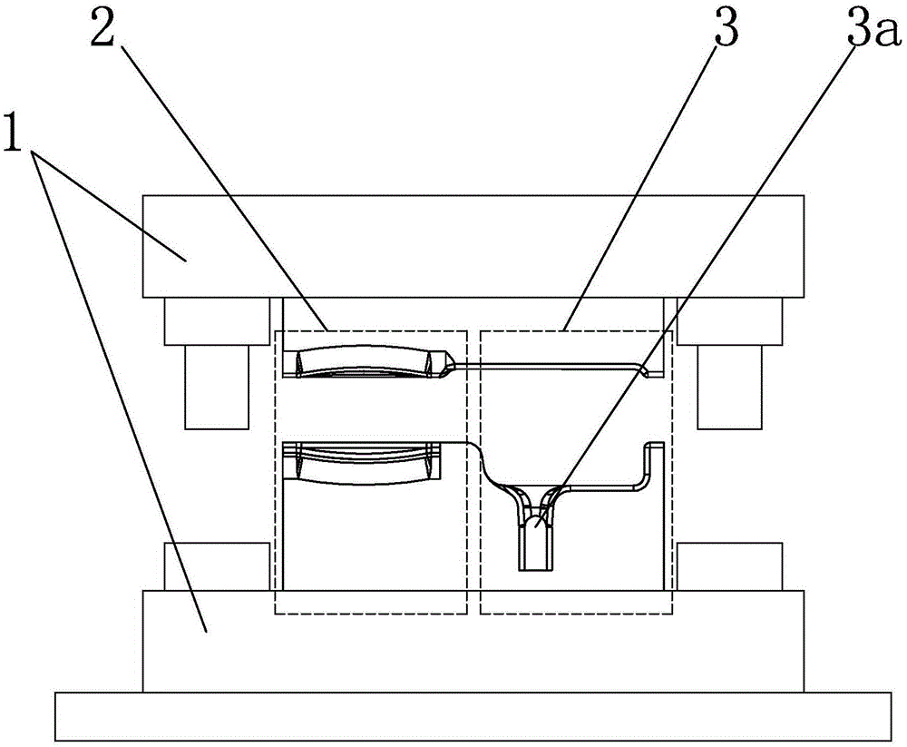 Forging molding technological method for multi-lug part