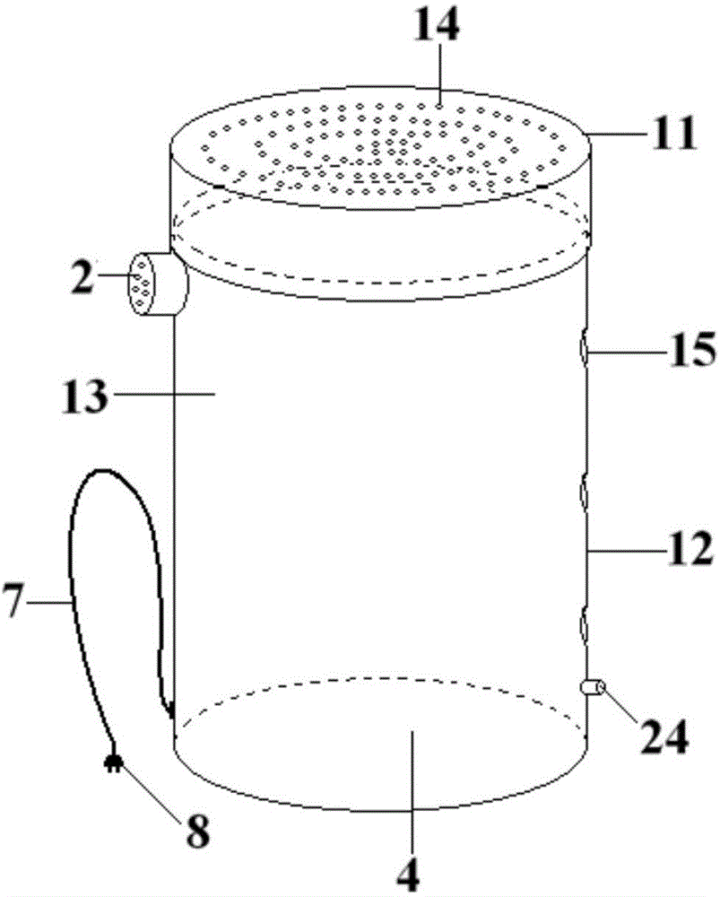 Micro-ecology automatic water condensation type layered springtail feeding device