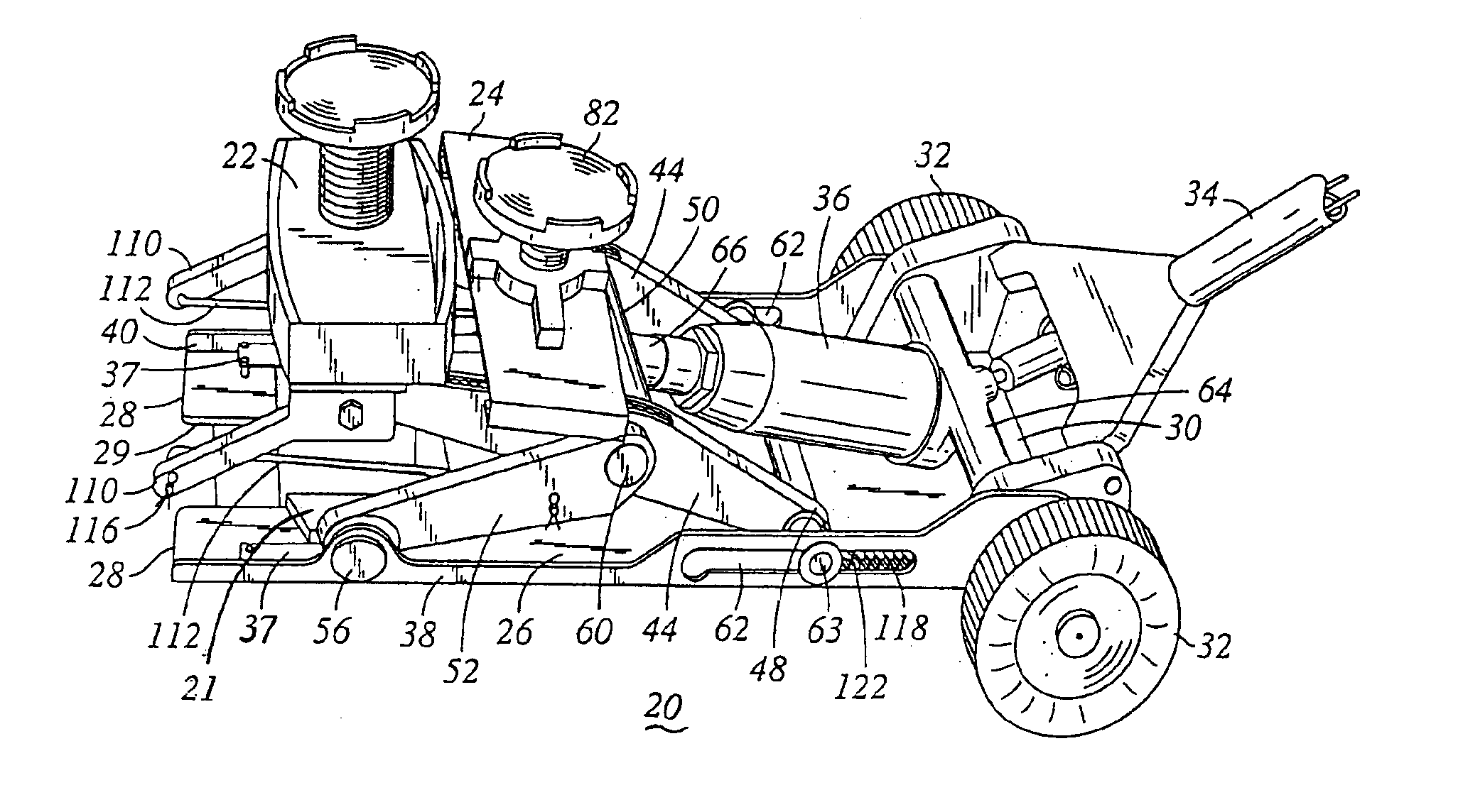 Power unit for use with a jack stand that is convertible into a load-lifting jack