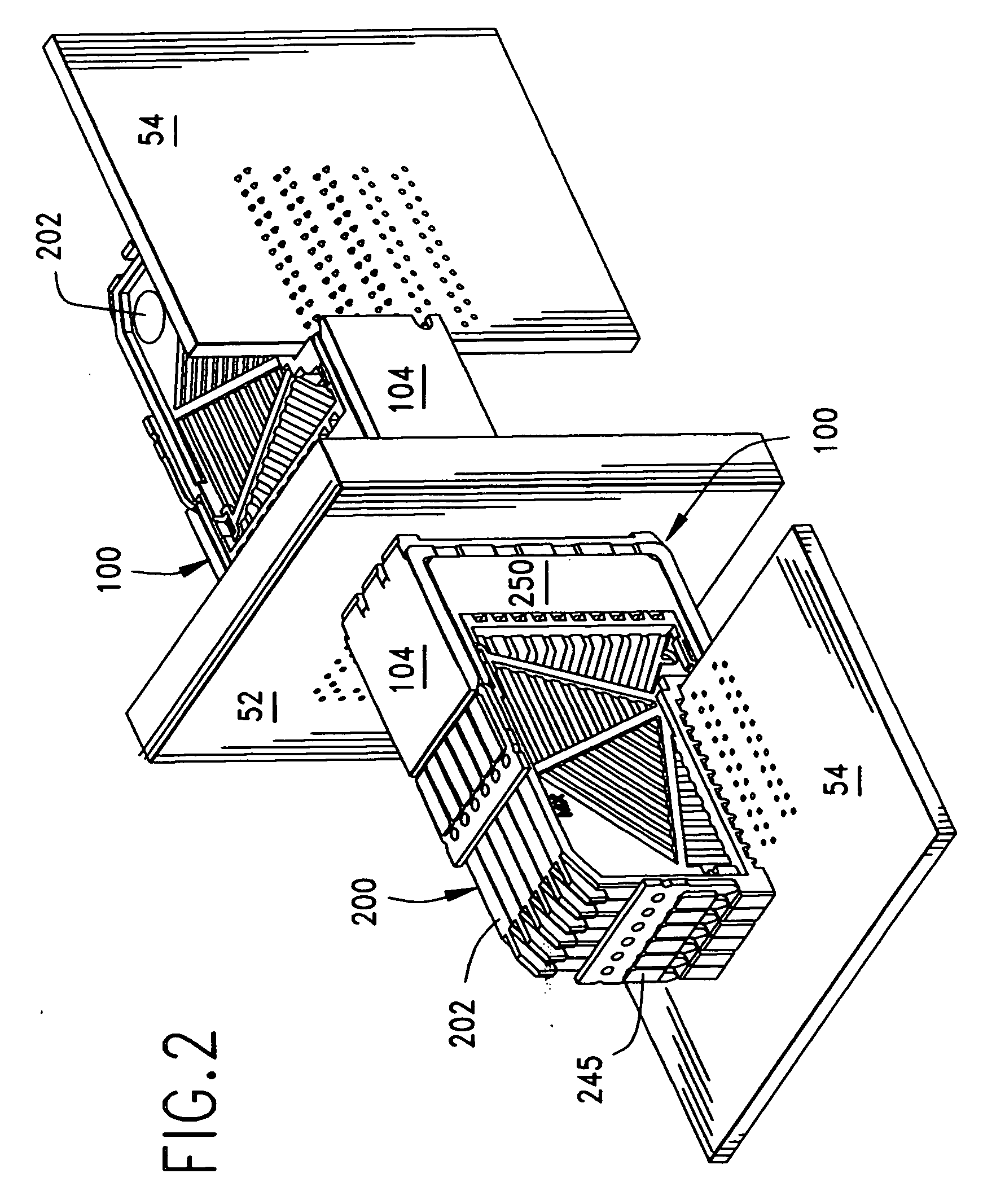 High-density, robust connector with castellations