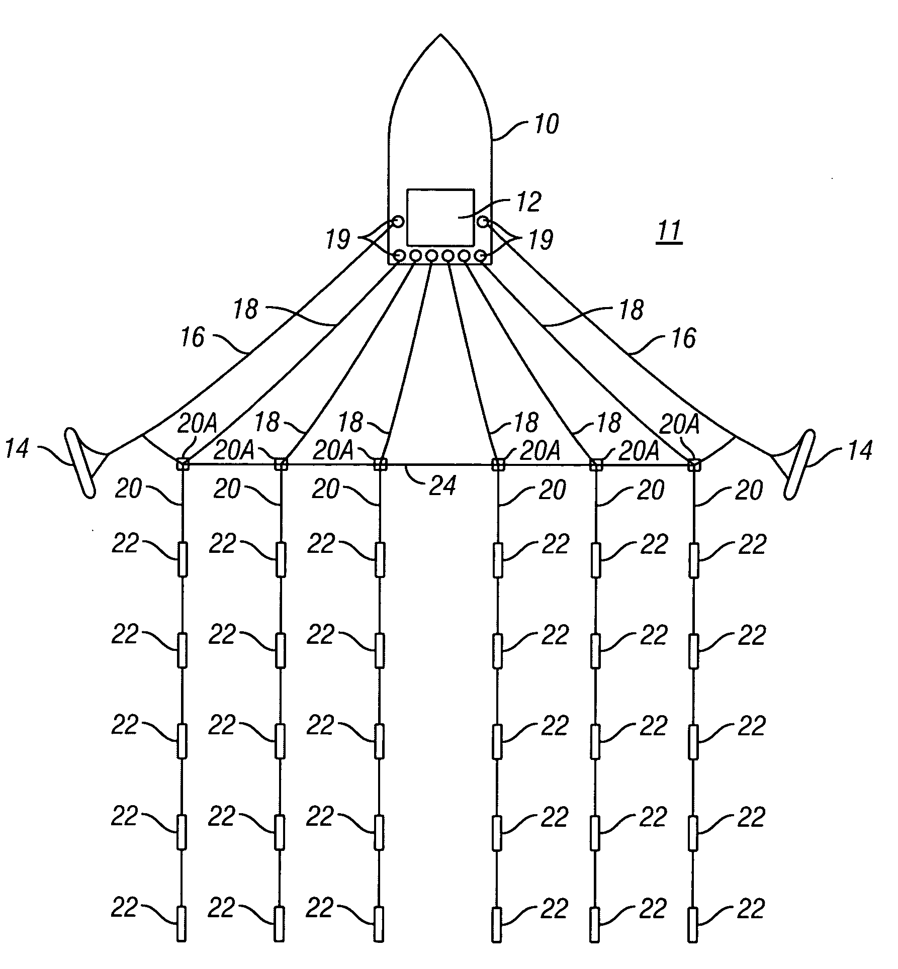 Steerable diverter for towed seismic streamer arrays