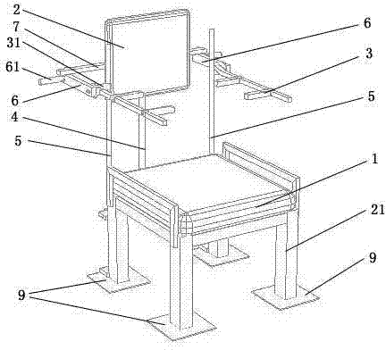 Domestic rehabilitation exercise chair