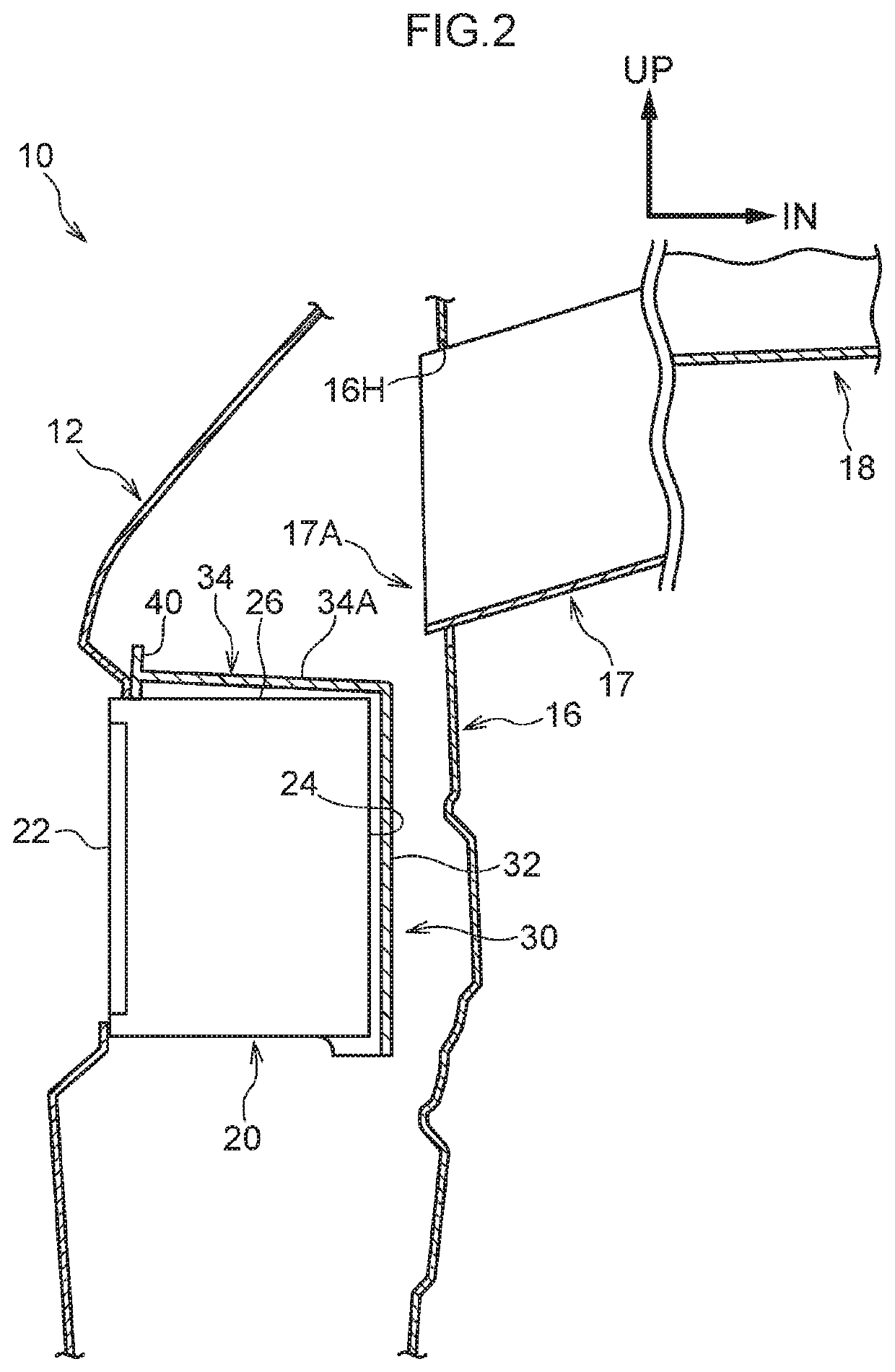 Sensor mounting structure for vehicle