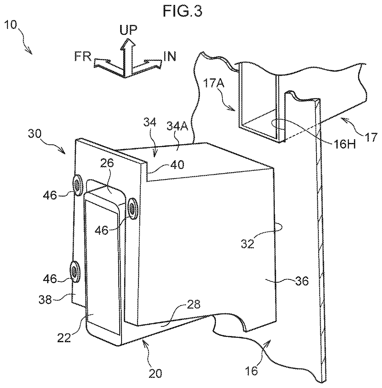 Sensor mounting structure for vehicle