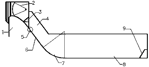 A cavitation facility for a stepped overflow dam