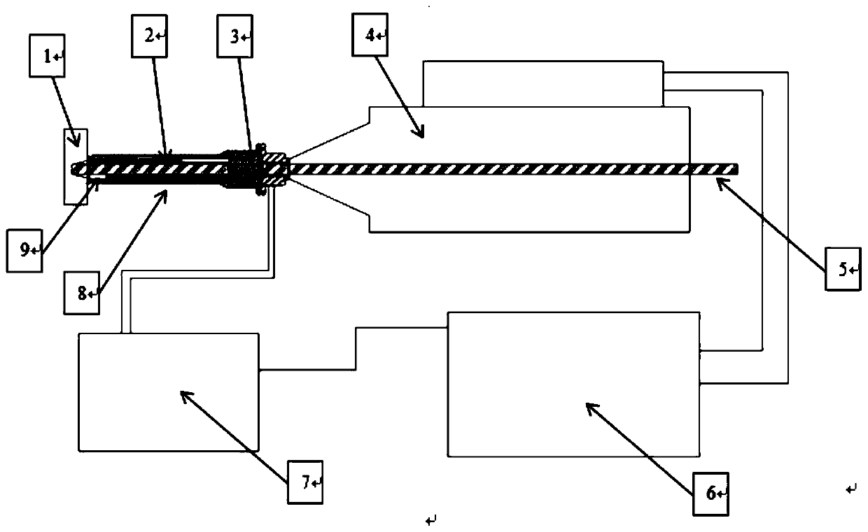 System and method for testing prestress under anchor at front end of jack