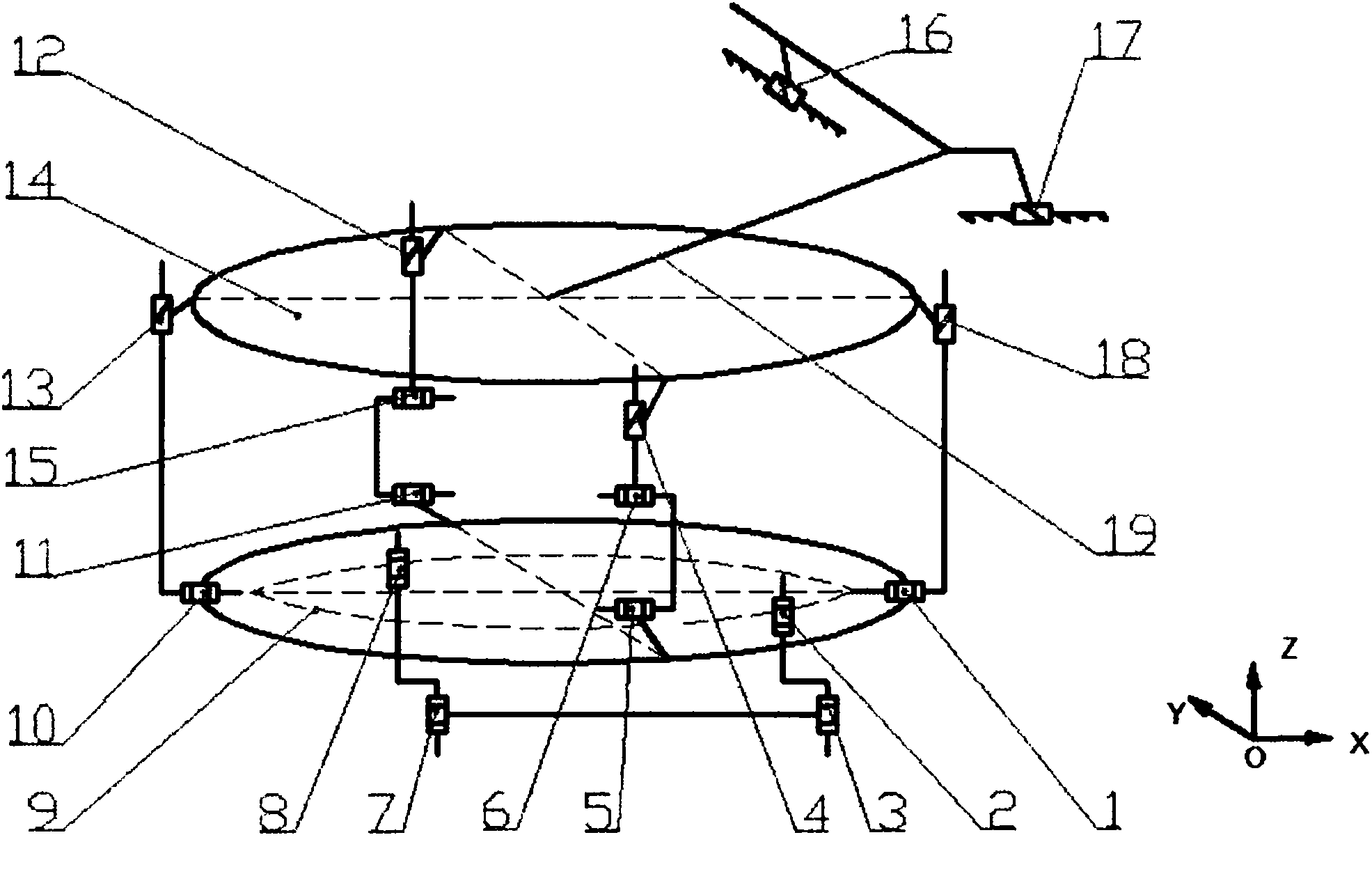 Massage robot actuating mechanism