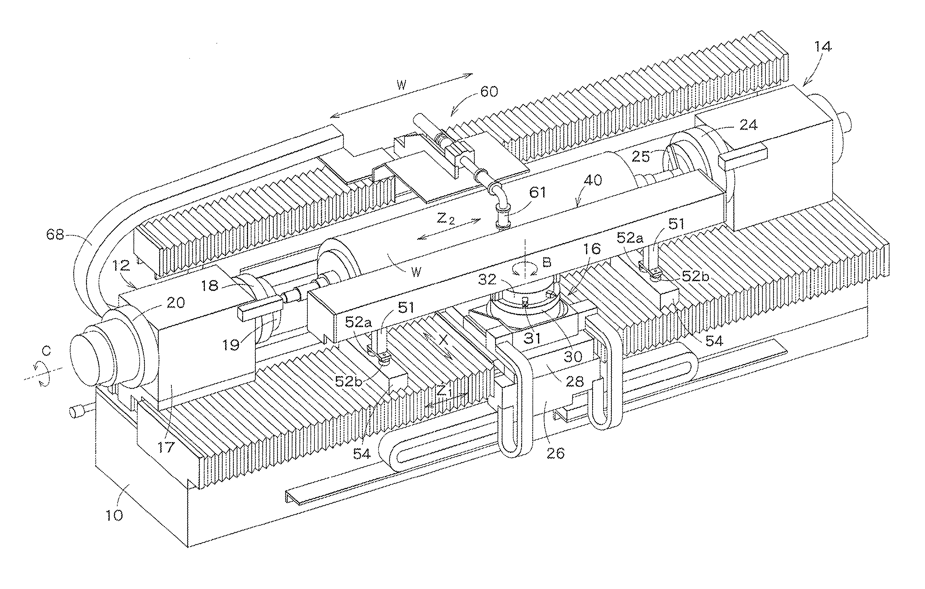 Precision roll turning lathe