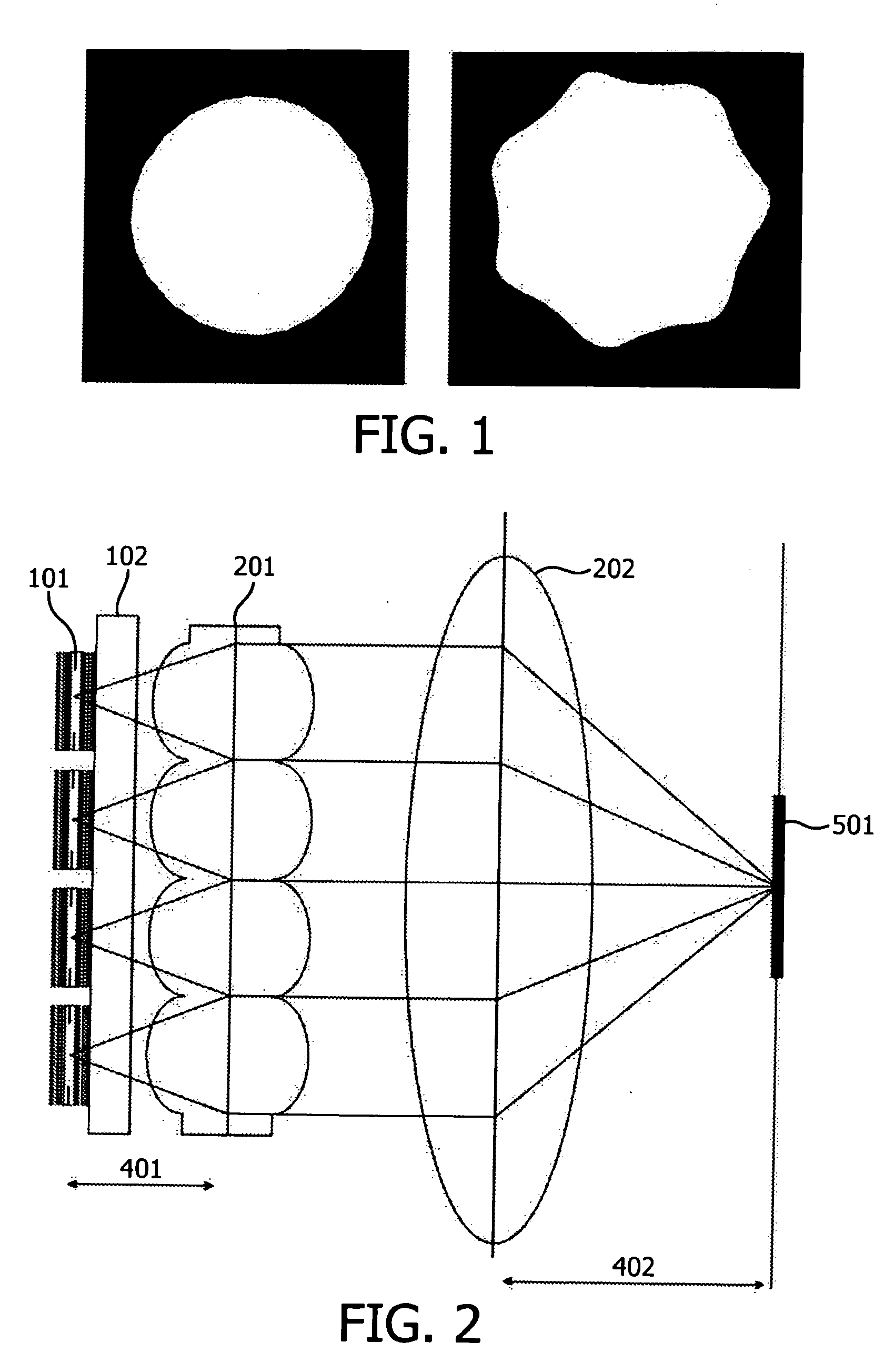 Laser device with configurable intensity distribution