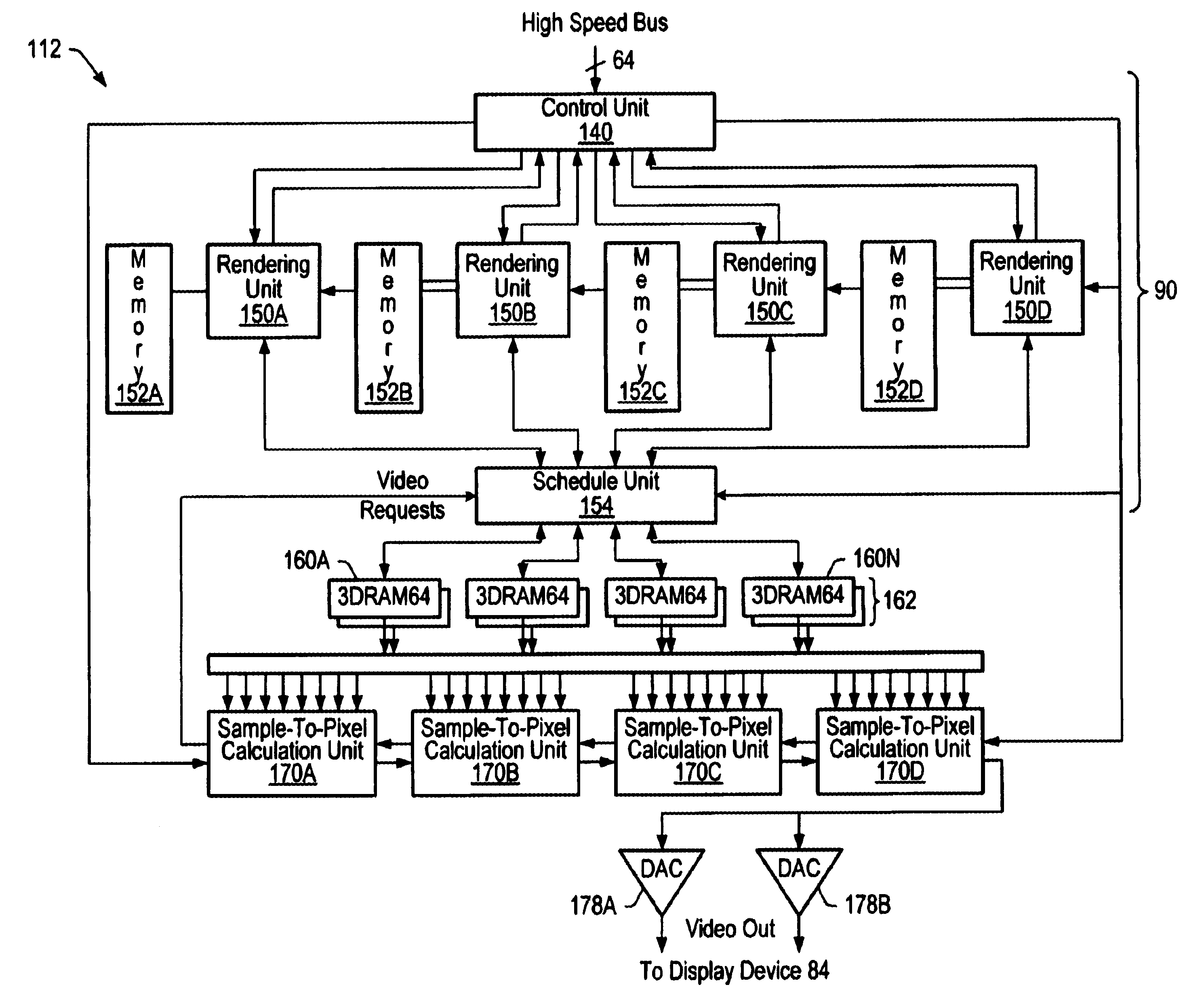 Graphics system configured to interpolate pixel values