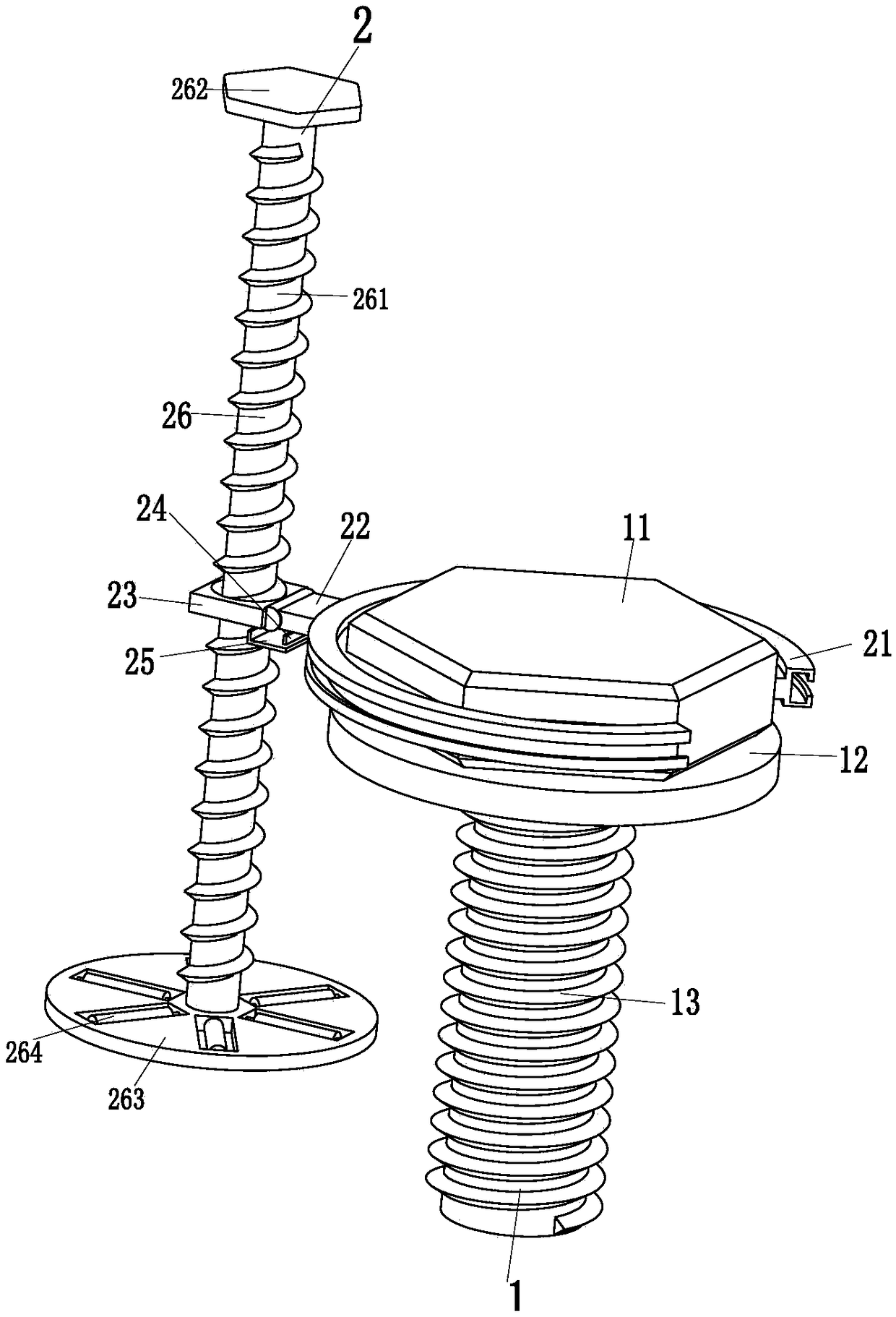 Locking mechanical fastener