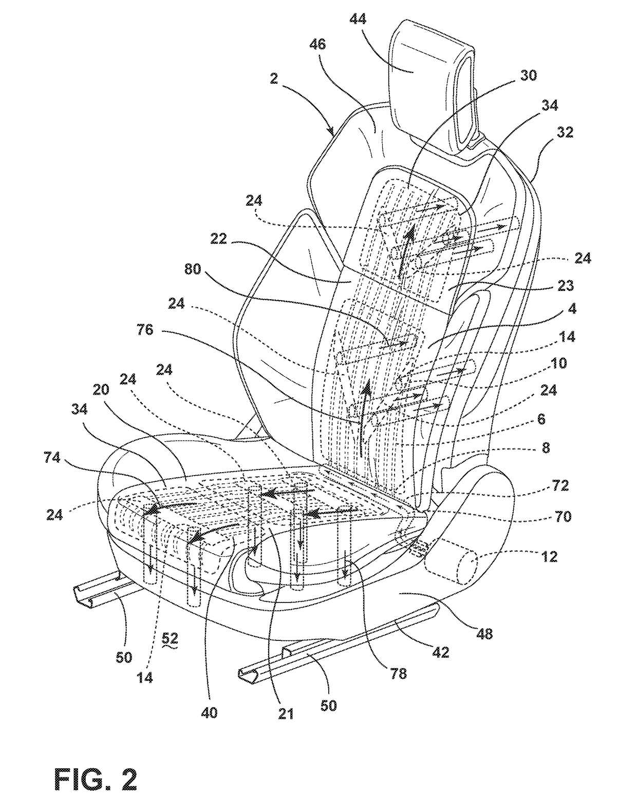 Seating assembly with thermoelectric devices