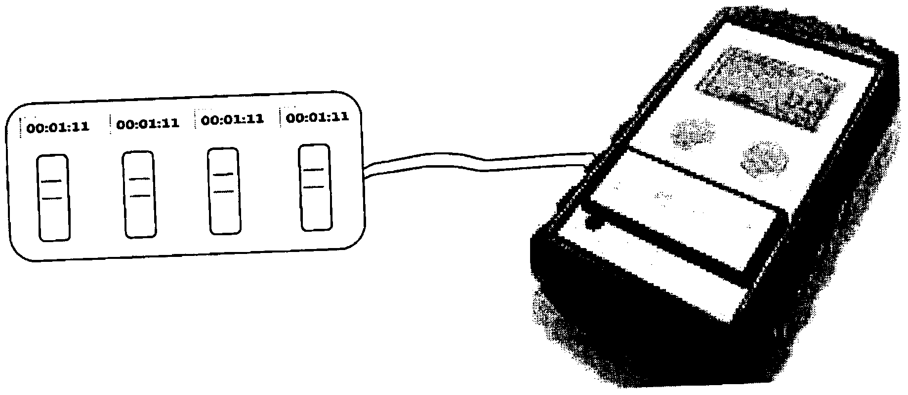 A quality control sensor method, system and device for use with biological/environmental rapid diagnostic test devices