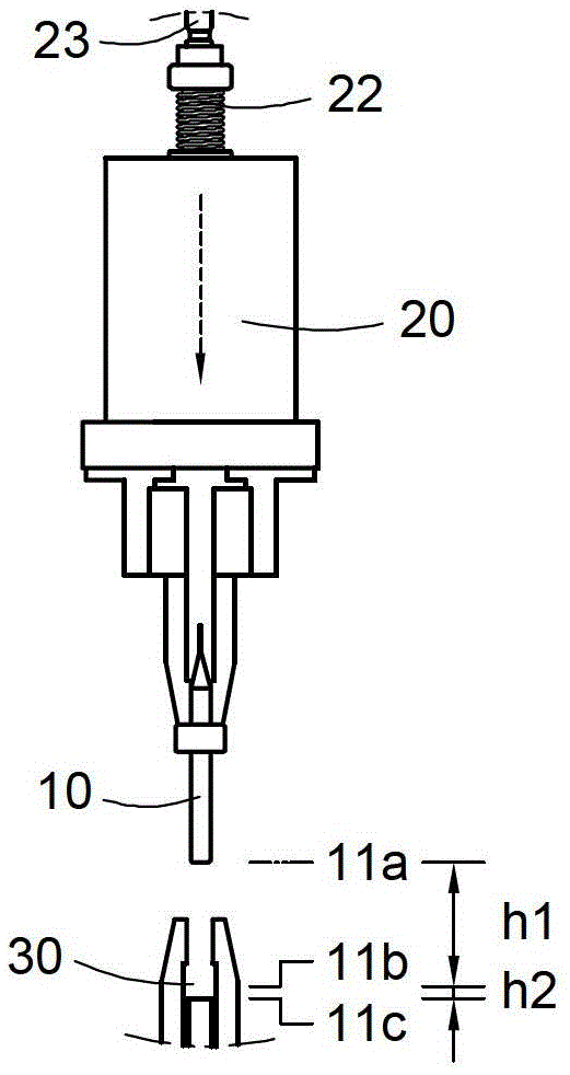 Micro-drill insertion method, insertion and removal device