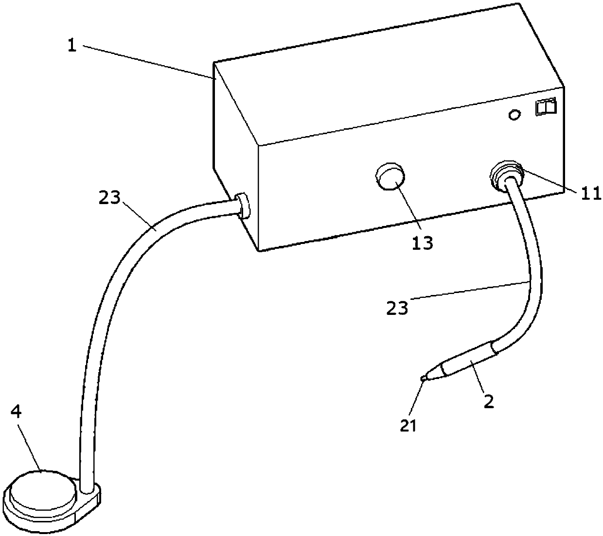 Leucoderma electric pyropuncture instrument