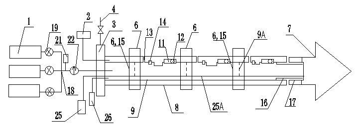 Gas drainage system and method for hyposmosis soft coal seams