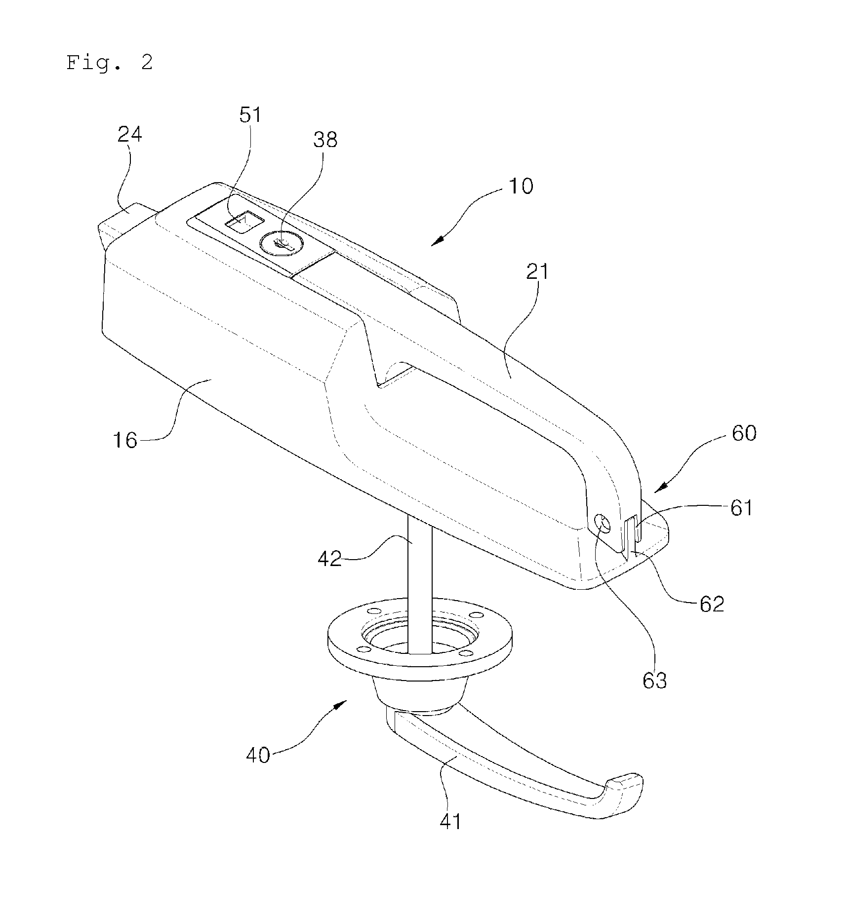 Door lock device for refrigerator and freezer