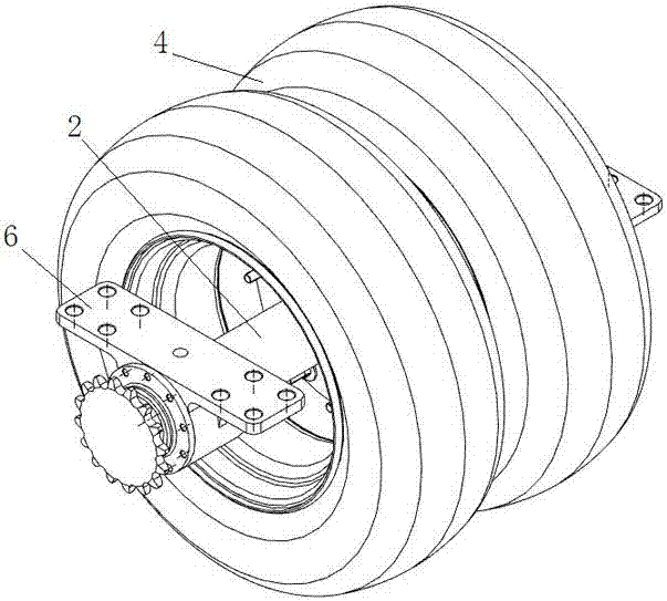 Charpy beam type straddle type monorail vehicle two-axle power bogie