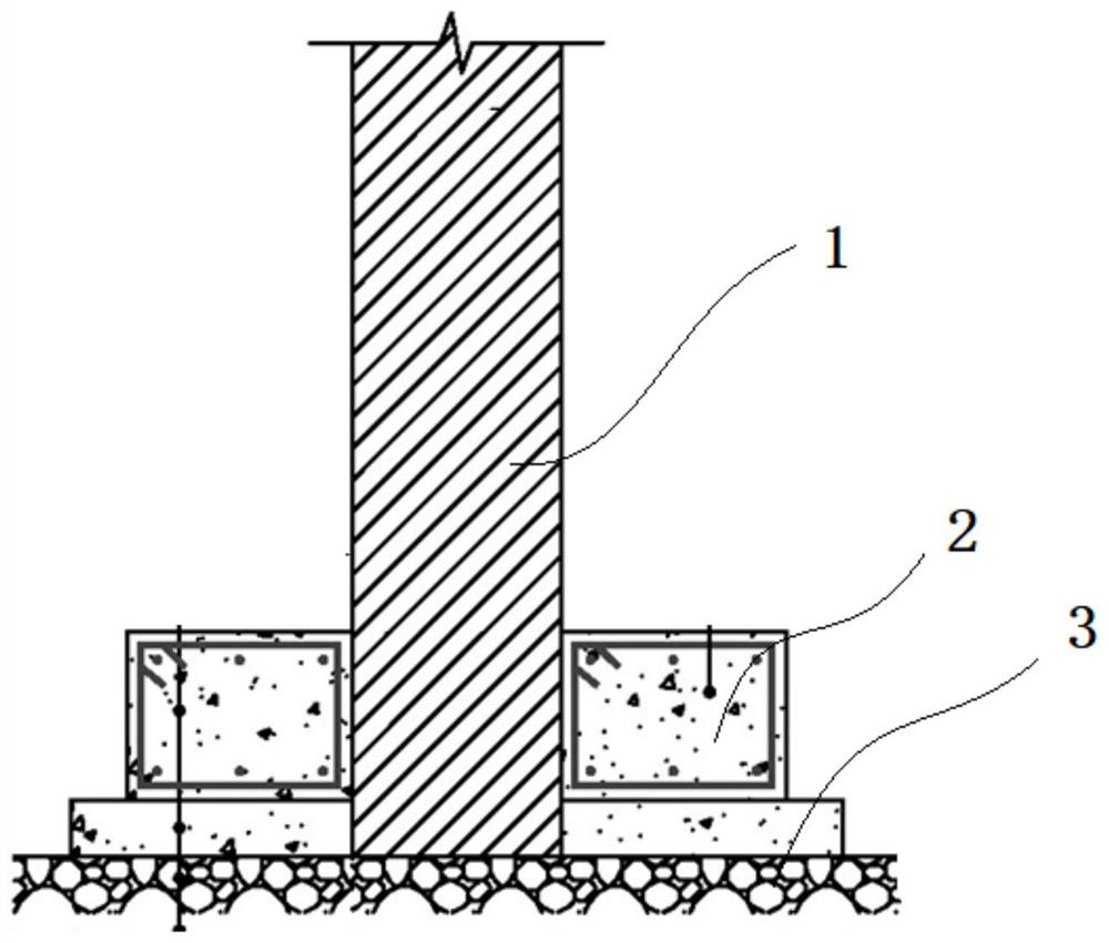 A kind of repairing construction method of the clear water brick wall of ancient building