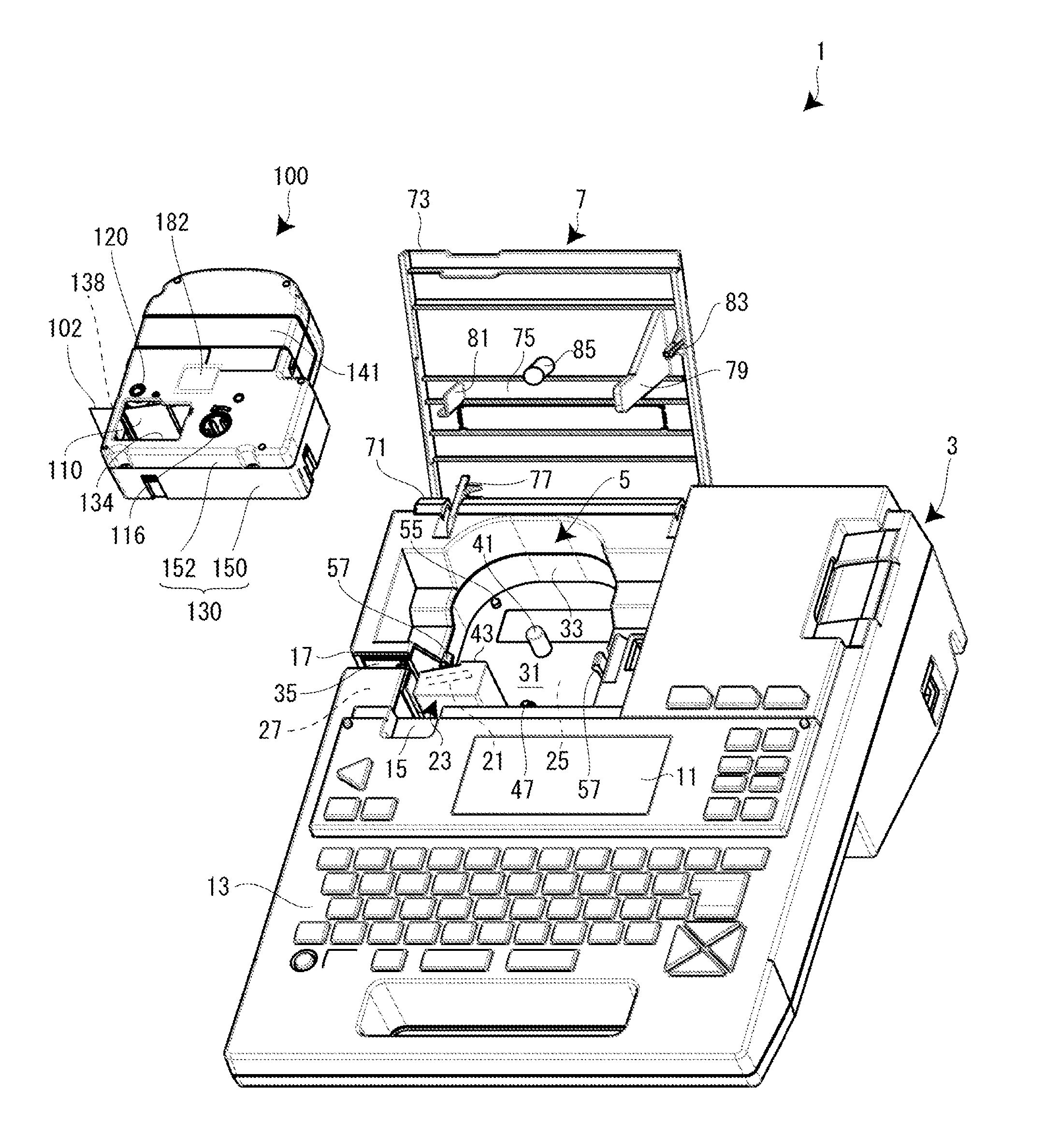 Tape cartridge and tape printing device