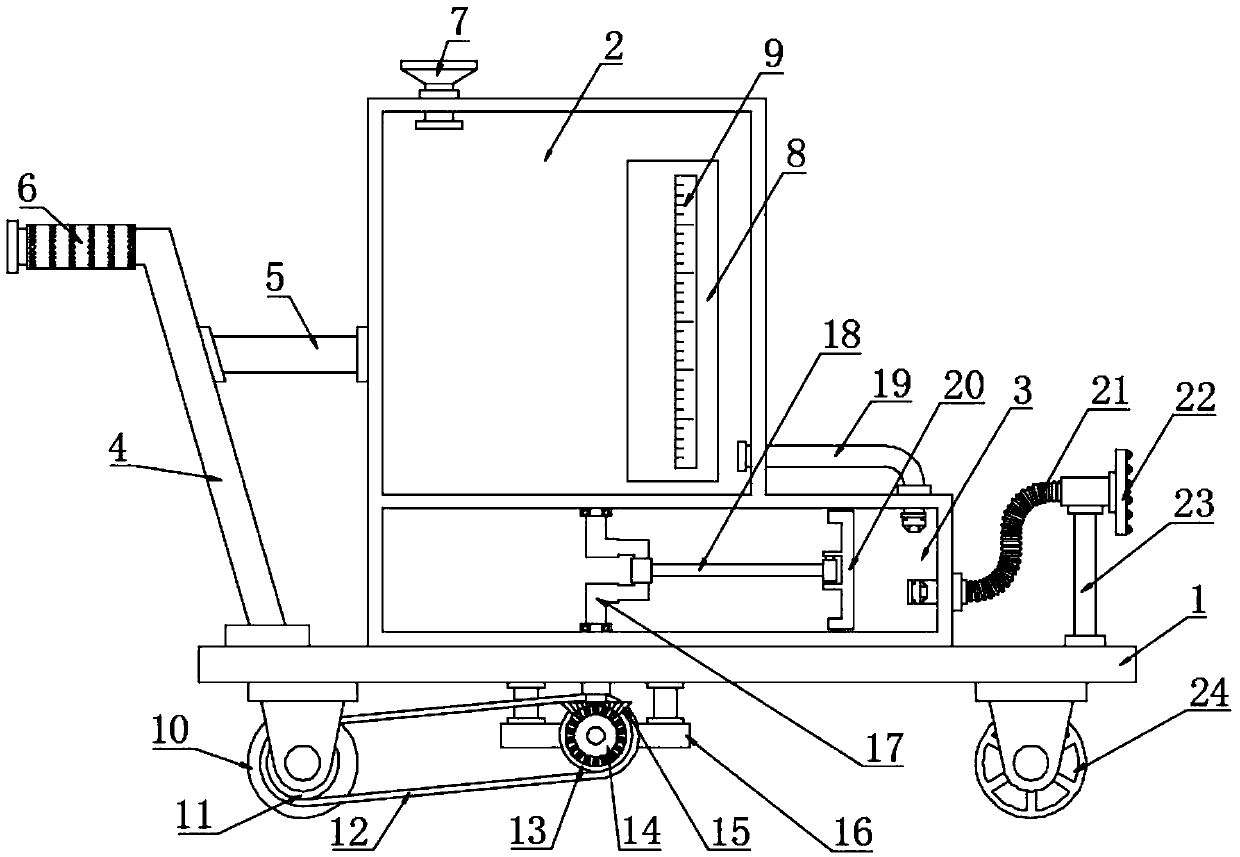 Hospital walking disinfection vehicle