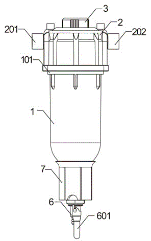 Backwash laminated filter