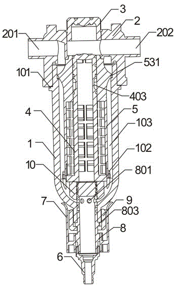 Backwash laminated filter