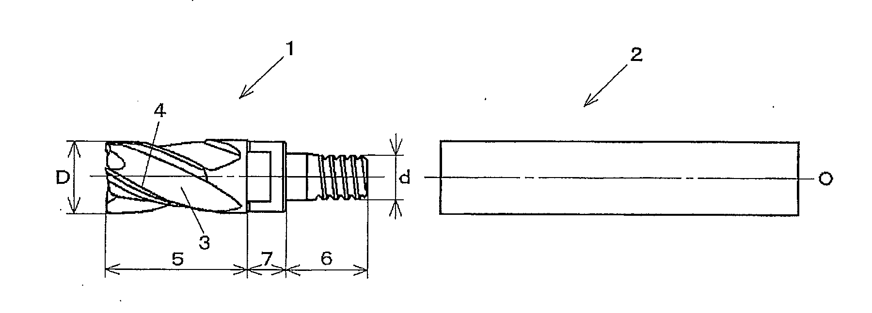 Machining head, holder and exchangeable tip cutting tool