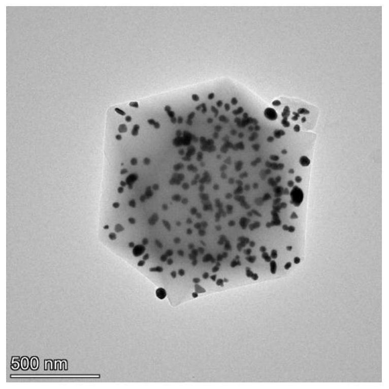 Method for determining glutaraldehyde in water based on metal organic framework material composite substrate surface enhanced Raman spectroscopy