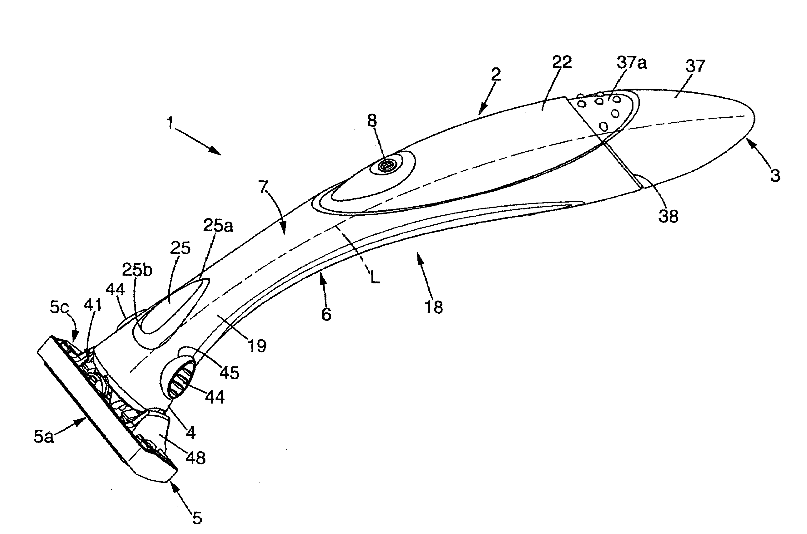 Vibrating wet shaver