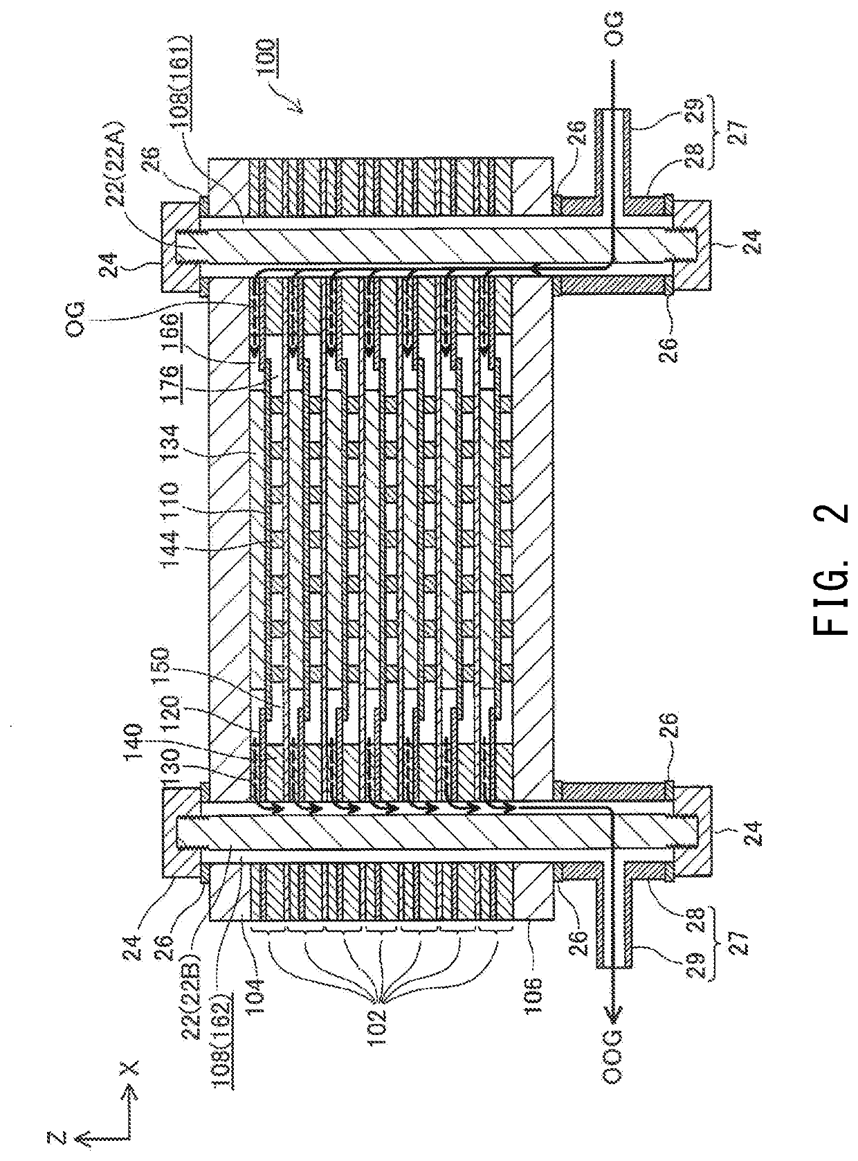 Electrochemical reaction single cell and electrochemical reaction cell stack